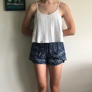 Abercrombie Flowy Shorts (also selling tank top)
